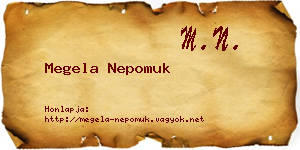Megela Nepomuk névjegykártya